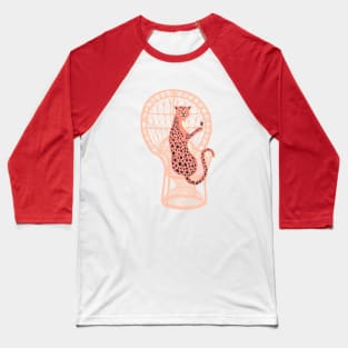 Pink Leopard big cat Baseball T-Shirt